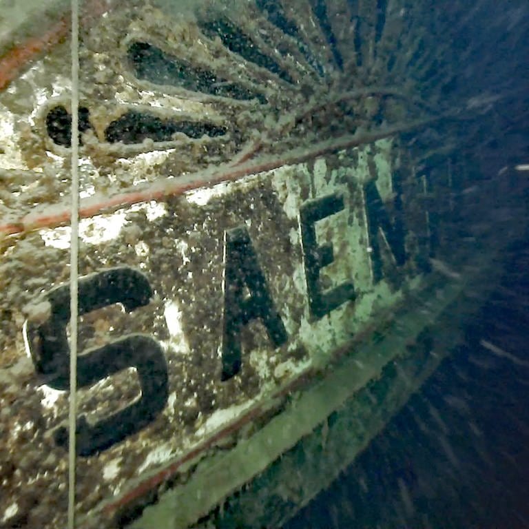 Das versenkte Dampfschiff Säntis